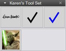 Karens Tool Set Ive saved some helpful (and fun) annotations in my Tool Set.