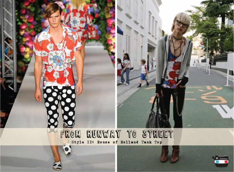 From Runway To Street - House of Holland Tank Top @ StreetStylista.Guy