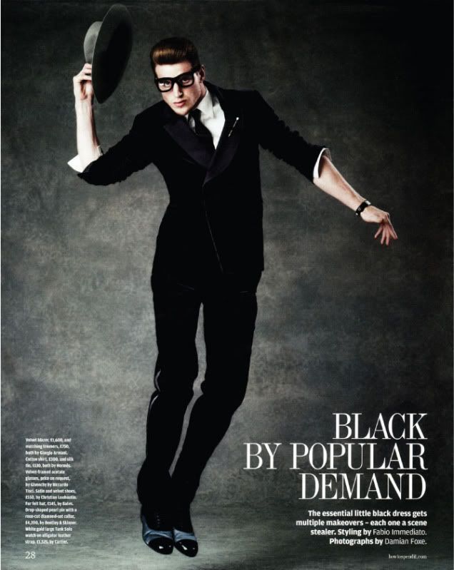 How To Spend It Magazine - Black By Popular Demand @ StreetStylista.Homme