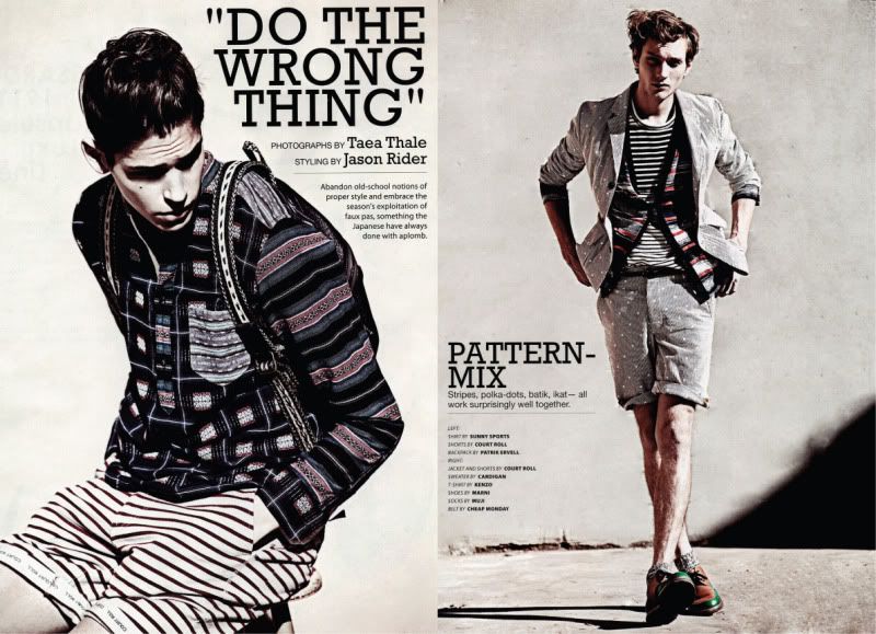 Essential Homme January/February 2011 - Do The Wrong Thing @ StreetStylista.Homme