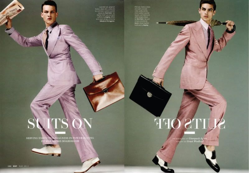 Out Magazine May 2011 - Suits On Suits Off @ StreetStylista.Homme