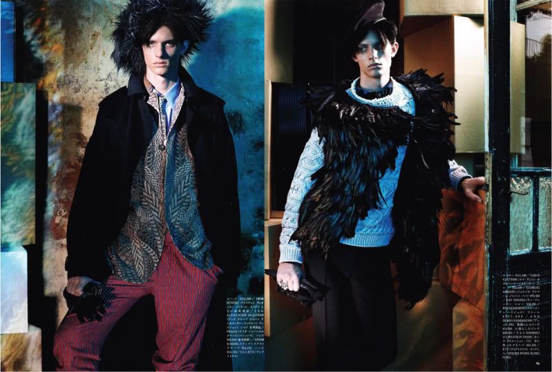 Vogue Hommes Japan #5 Fall/Winter 2010/2011 - The Decadence Of Youth @ StreetStylista.Homme