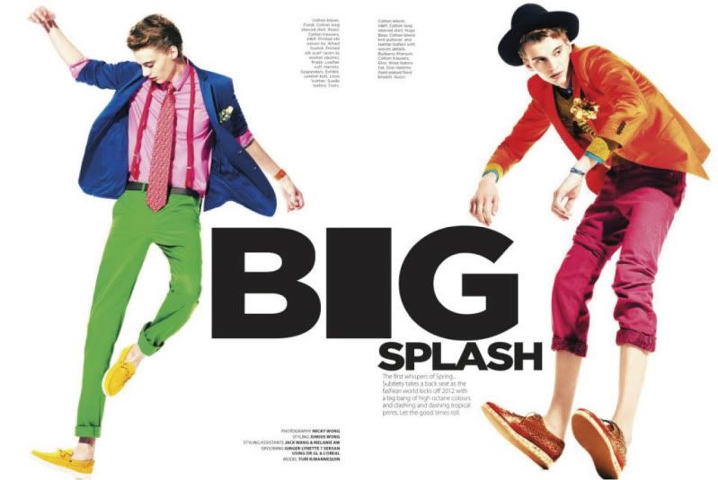 Designaré Homme January 2012 - Big Splash @ StreetStylista.Homme