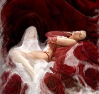 woman in white &amp; red rose Pictures, Images and Photos