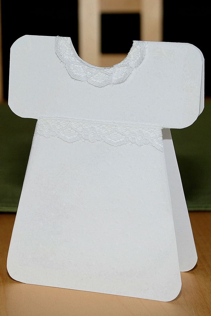 Baptism dress card