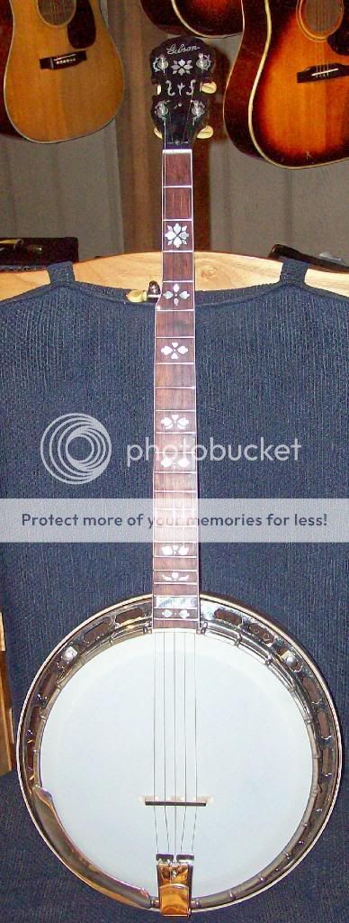 GIBSON 1927 TB4 NO HOLES RAISED HEAD BANJO  