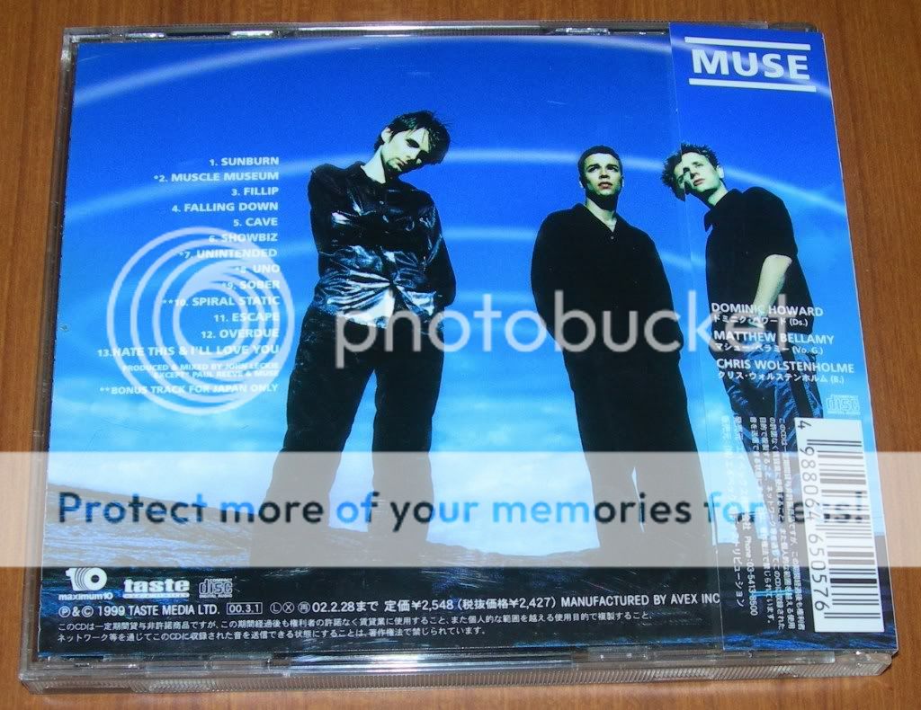 MUSE Showbiz Japan 13 track CD Album Spiral Static 699675101220  