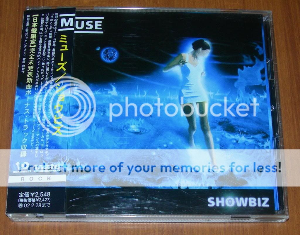 MUSE Showbiz Japan 13 track CD Album Spiral Static 699675101220  