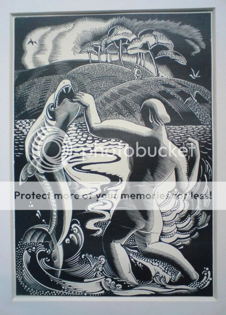 Gertrude Hermes   Tobias and the Fish   ltd ed print   rare