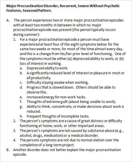 research paper of procrastination